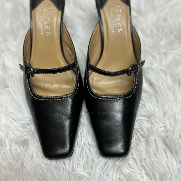 Liz Flex by Liz Claiborne Black Mule Sandals Size 8.5 “Kazoo” - Picture 3 of 10